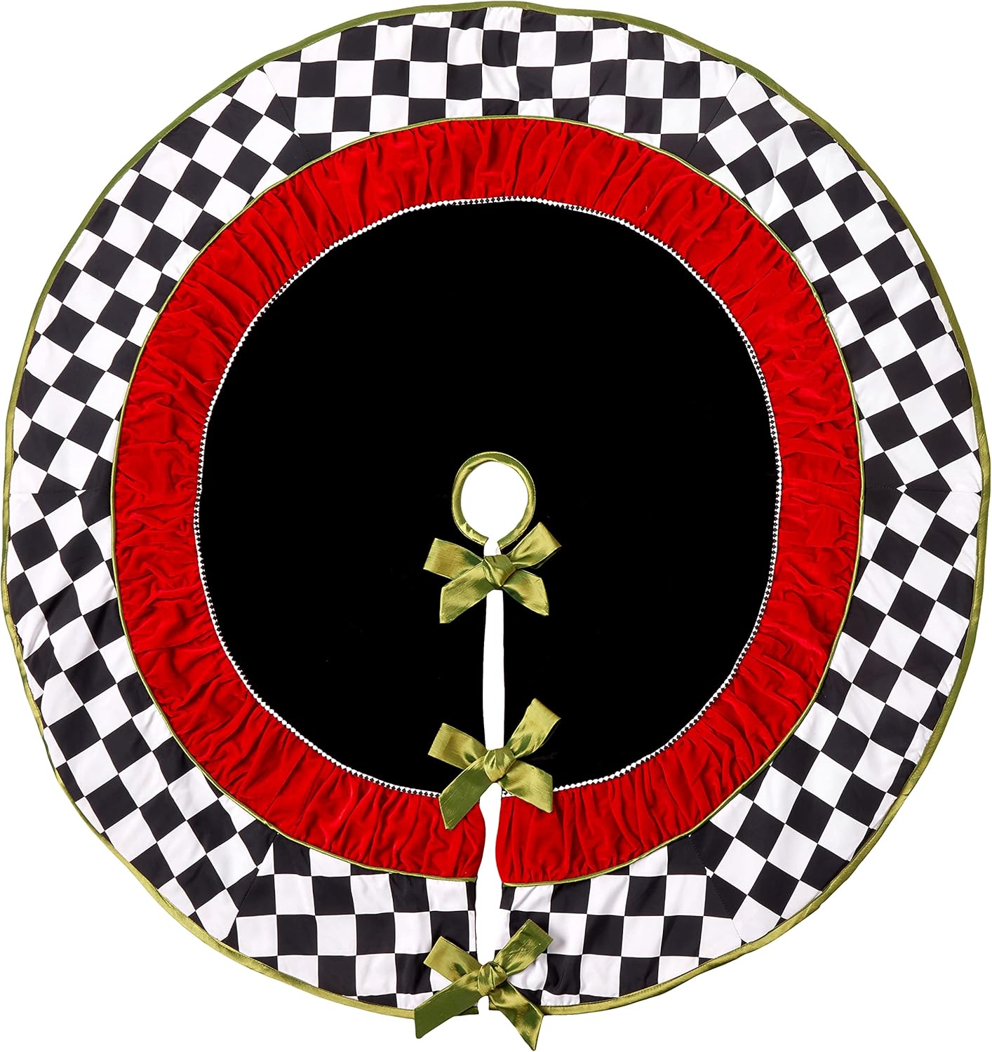 Checkered Christmas Tree Skirt