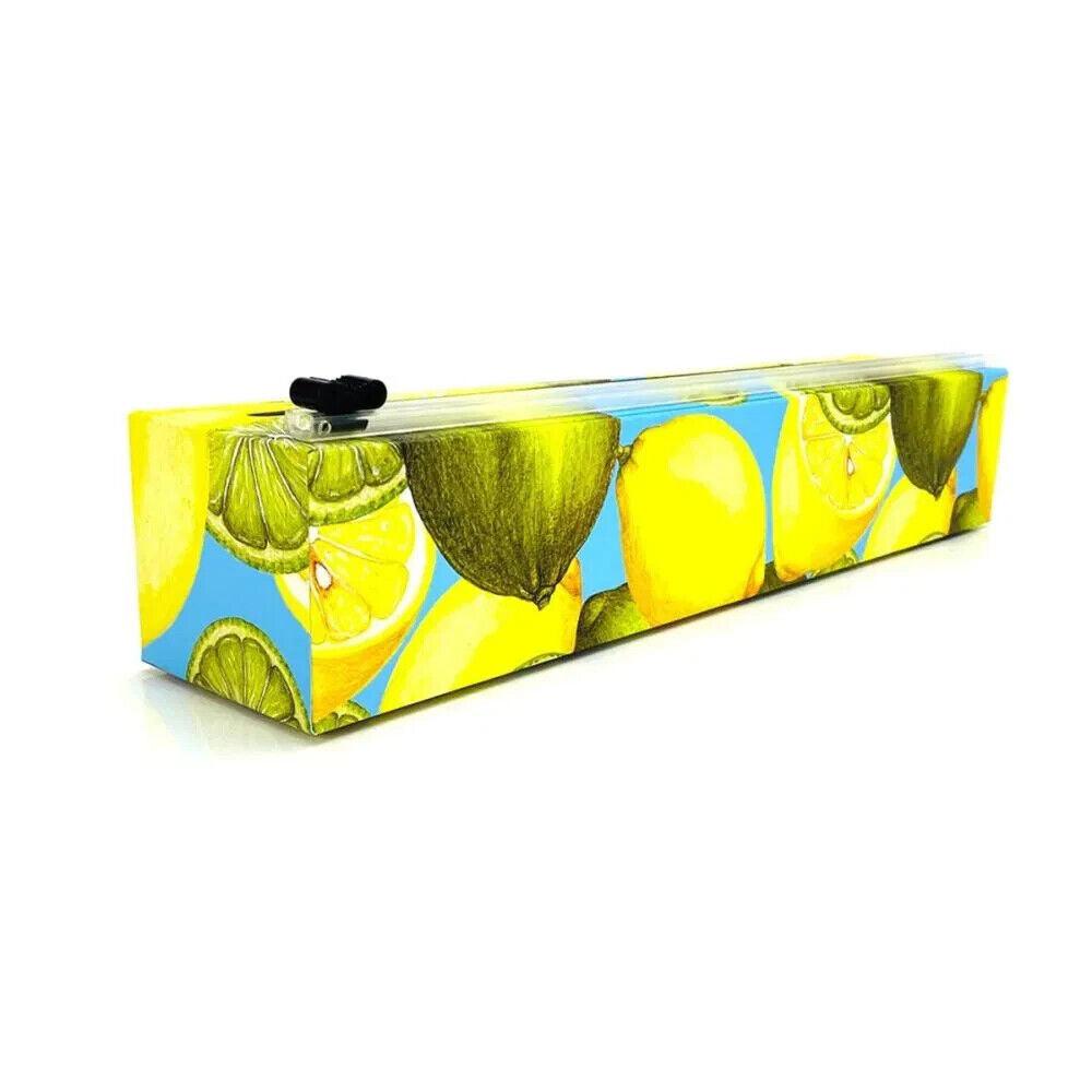 ChicWrap Refillable Plastic Wrap Dispenser for Kitchen with One Roll Included