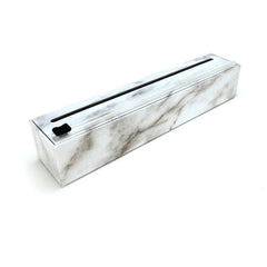 ChicWrap Refillable Plastic Wrap Dispenser for Kitchen with One Roll Included