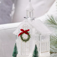 Christmas LED Church Snow Globe