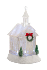 Christmas LED Church Snow Globe