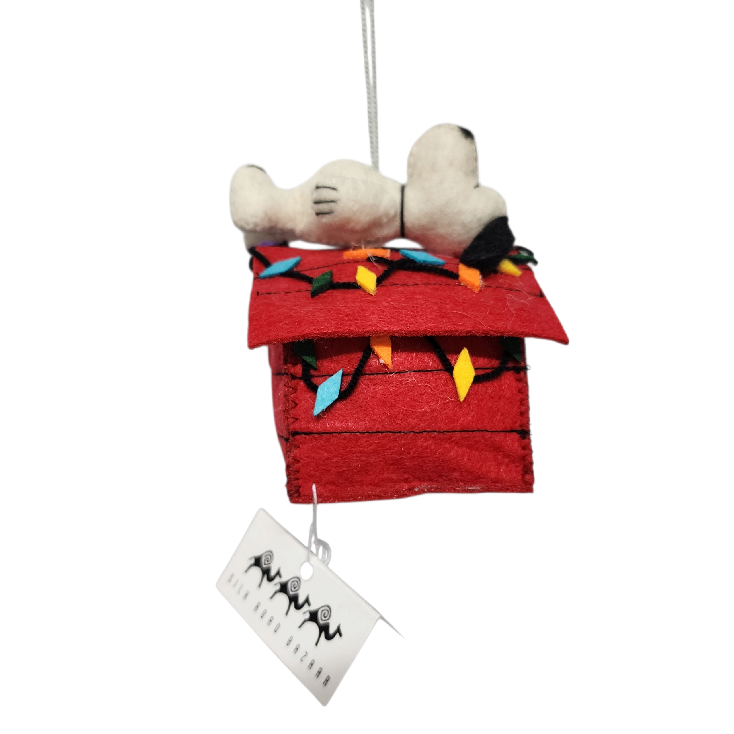 Christmas Snoopy Ornament | Handcrafted Felt Hanging Decor