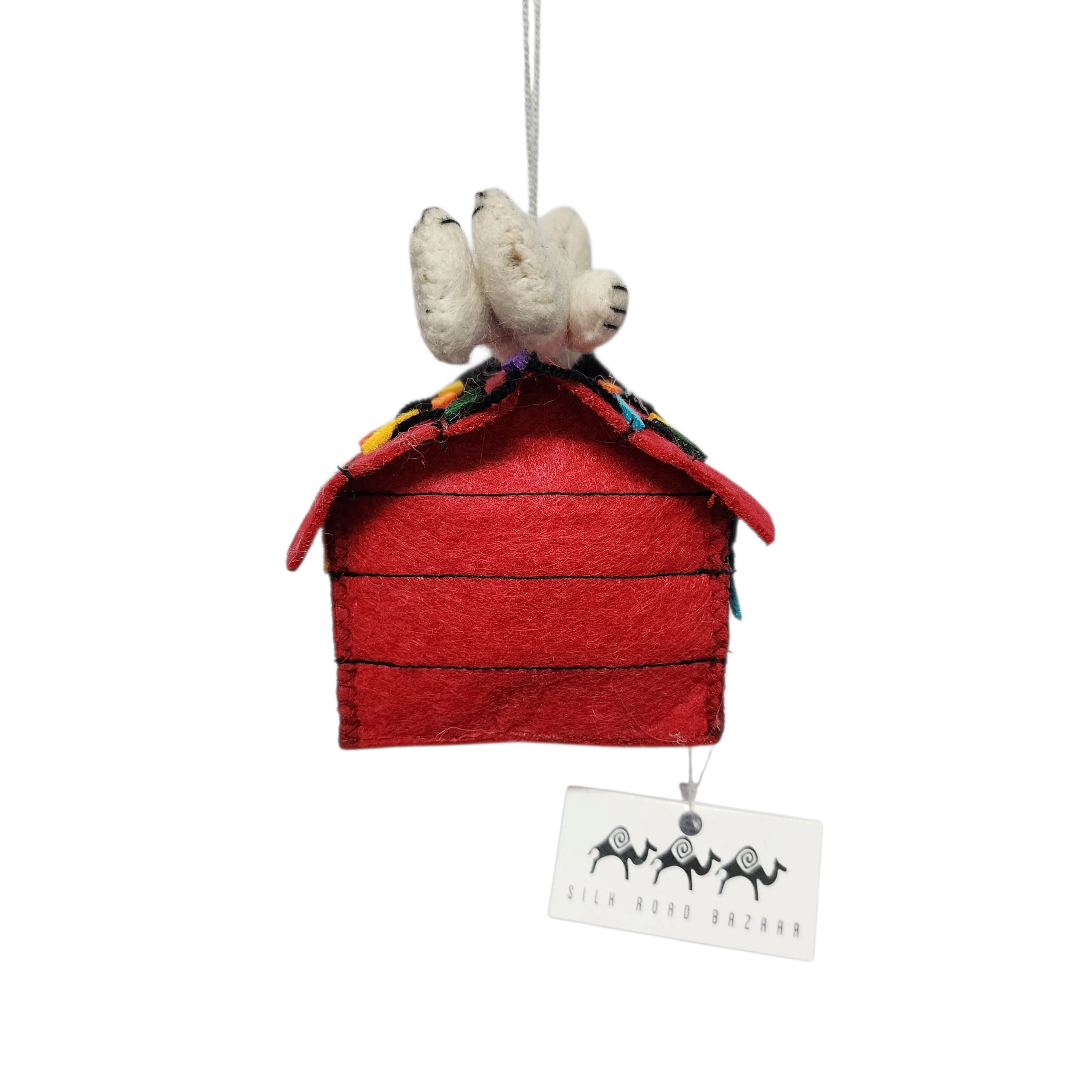 Christmas Snoopy Ornament | Handcrafted Felt Hanging Decor