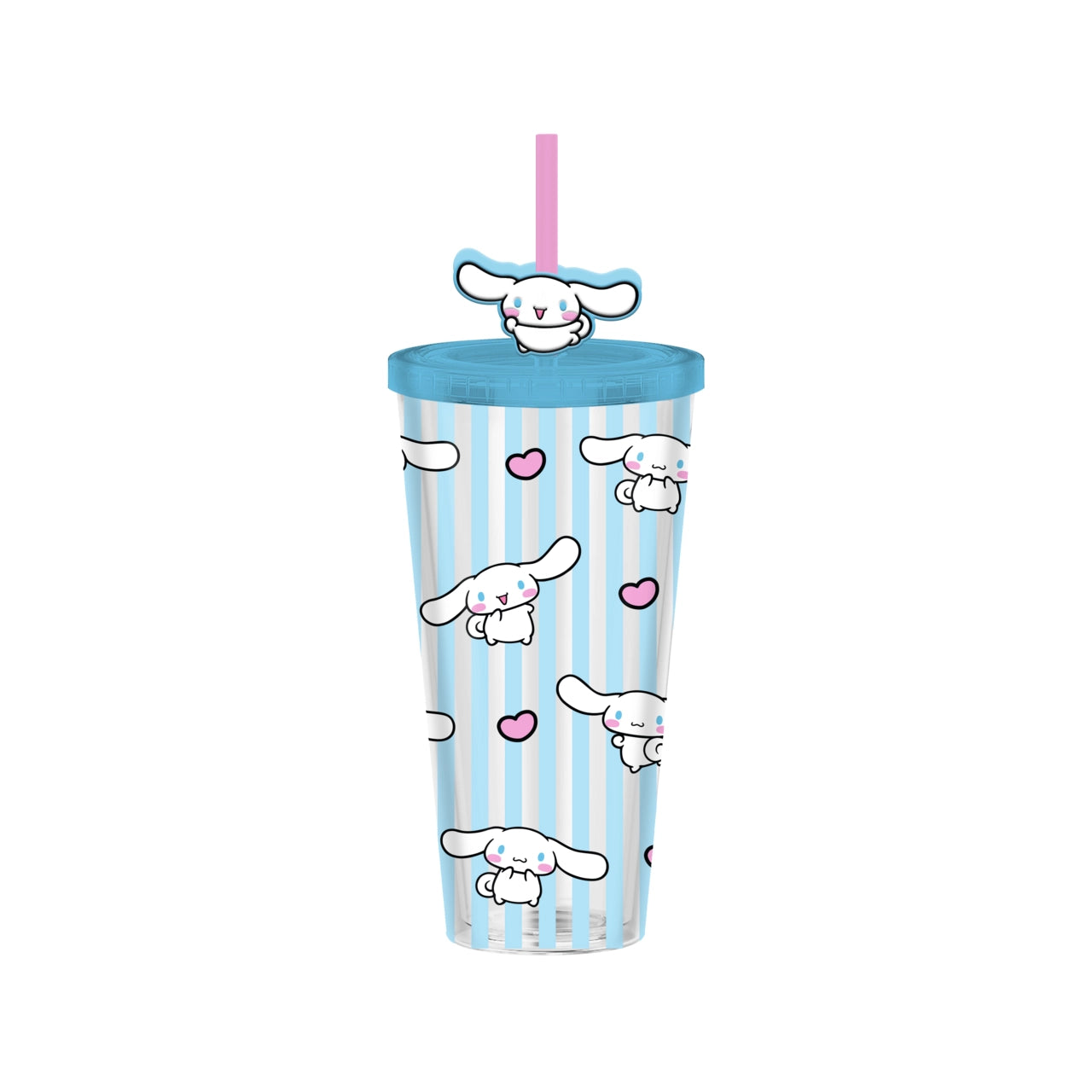 Cinnamoroll Stripe Pattern Plastic Cold Cup 24 Oz | Hello Kitty