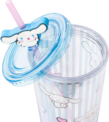 Cinnamoroll Stripe Pattern Plastic Cold Cup 24 Oz | Hello Kitty