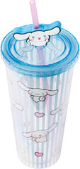Cinnamoroll Stripe Pattern Plastic Cold Cup 24 Oz | Hello Kitty