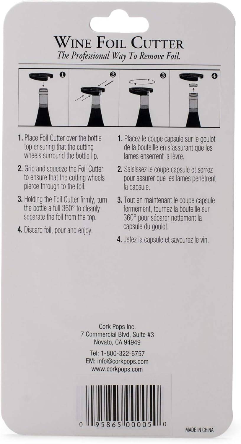 Cork Pops 4-Blade Wine Bottle Foil Cutter