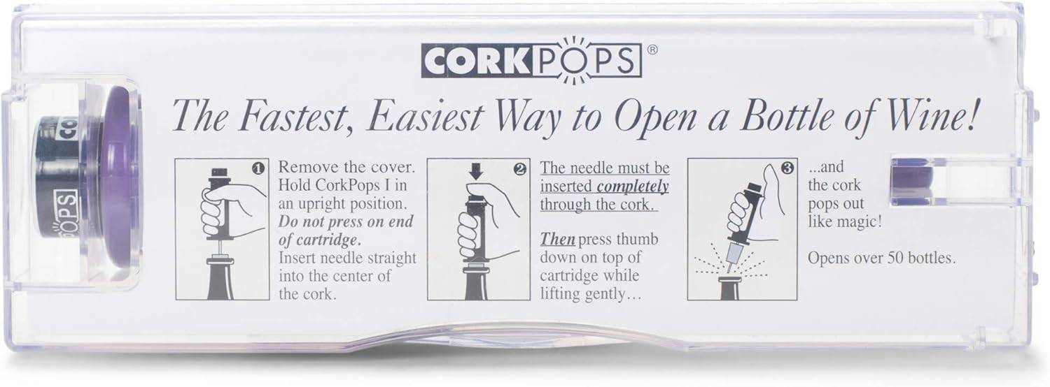 Cork Pops Original Wine Bottle Opener, Watermelon