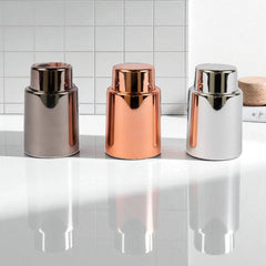 Cork Pops Vacuum Wine Stoppers, Metallic