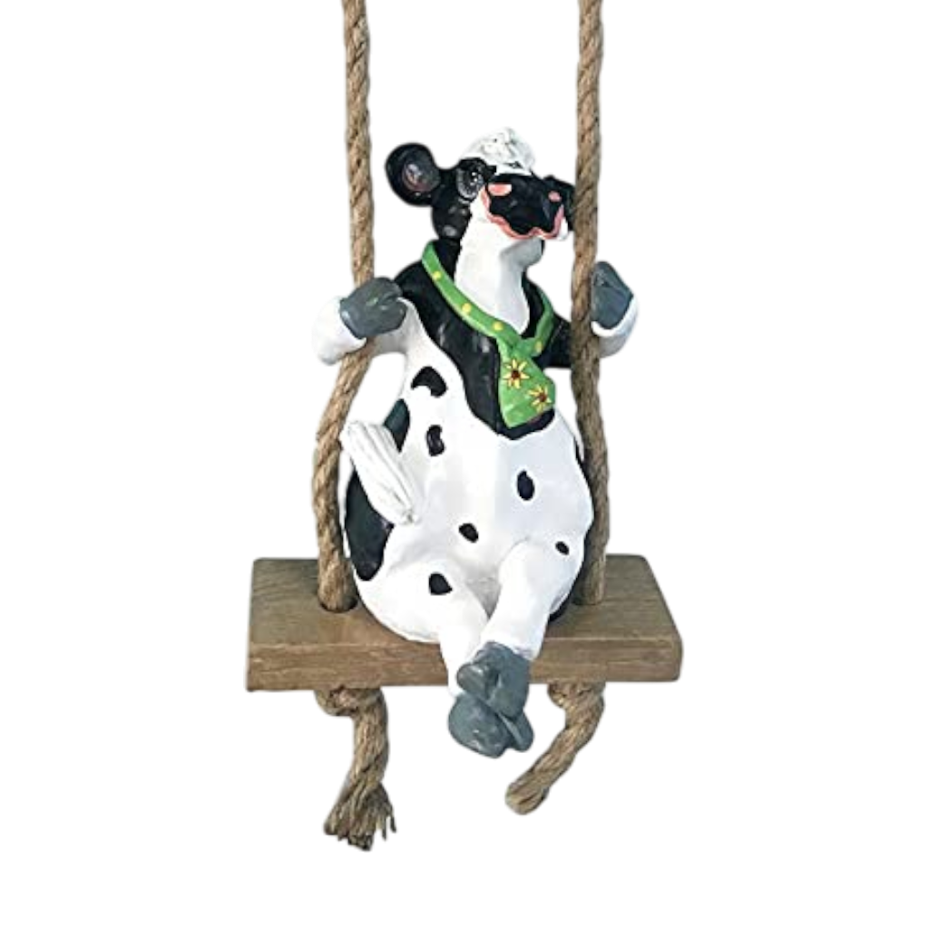 Cow Garden Figurine Hanging Decor