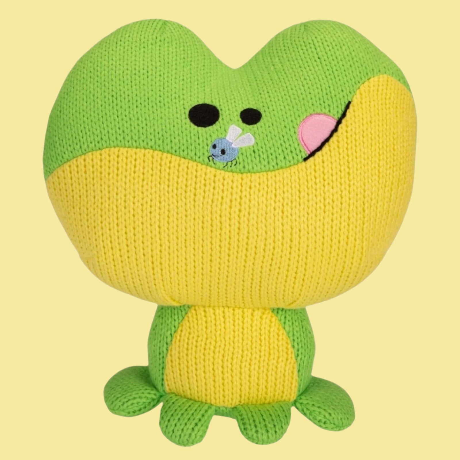 Crochet Frog Plush Knit Stuffed Animal