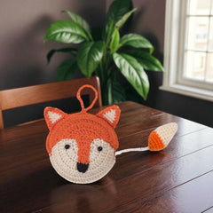 Crocheted Fox Measuring Tape