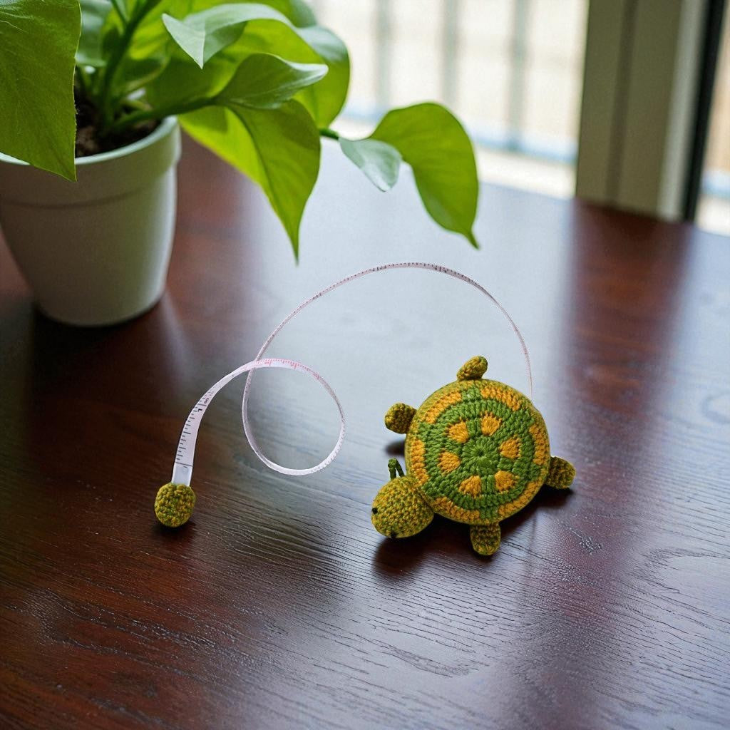Crocheted Turtle Measuring Tape