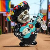 Day Of The Dead Mariachi Skeleton Candle House