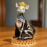 Day of the Dead Dog Tealight Candle House