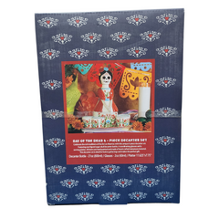 Day of the Dead Maria 5-Piece Decanter Set - Handcrafted Ceramic
