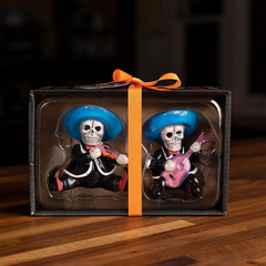 Day of the Dead Mariachi Band Salt & Pepper Shaker Set