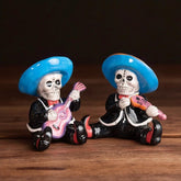 Day of the Dead Mariachi Band Salt & Pepper Shaker Set