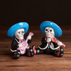 Day of the Dead Mariachi Band Salt & Pepper Shaker Set