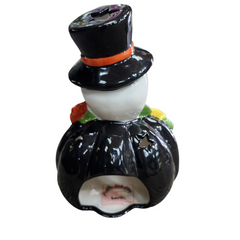 Day of the Dead Skeleton Pumpkin Candle House