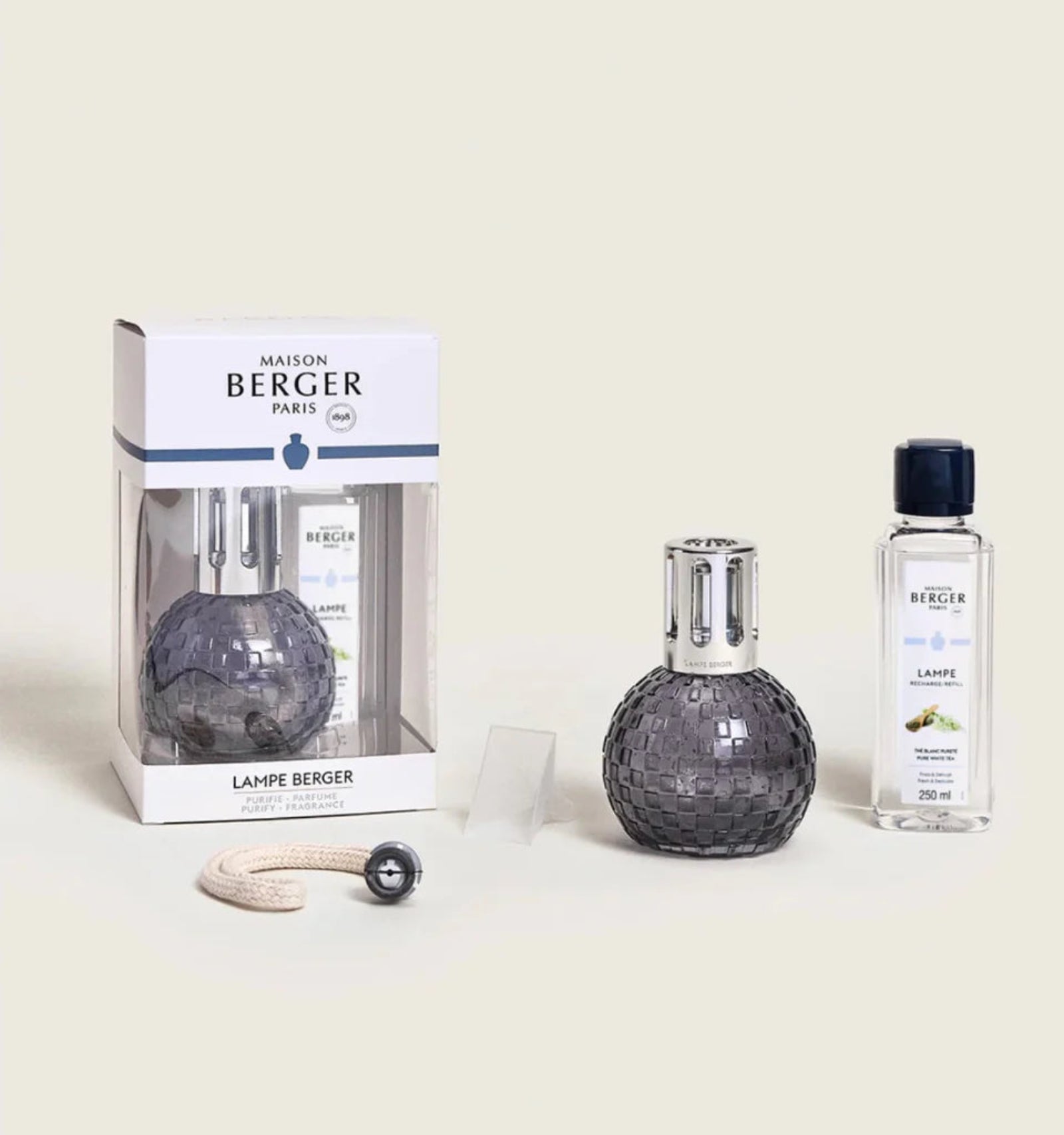 Disco Gray Lamp Gift Set by Maison Berger