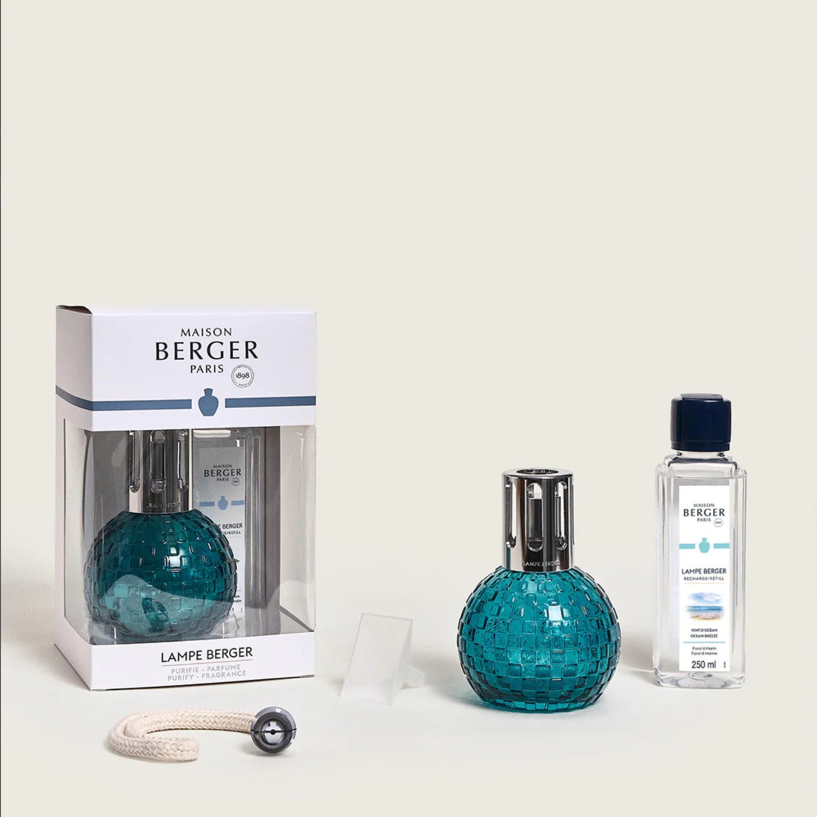 Disco Teal Lamp Gift Set by Maison Berger