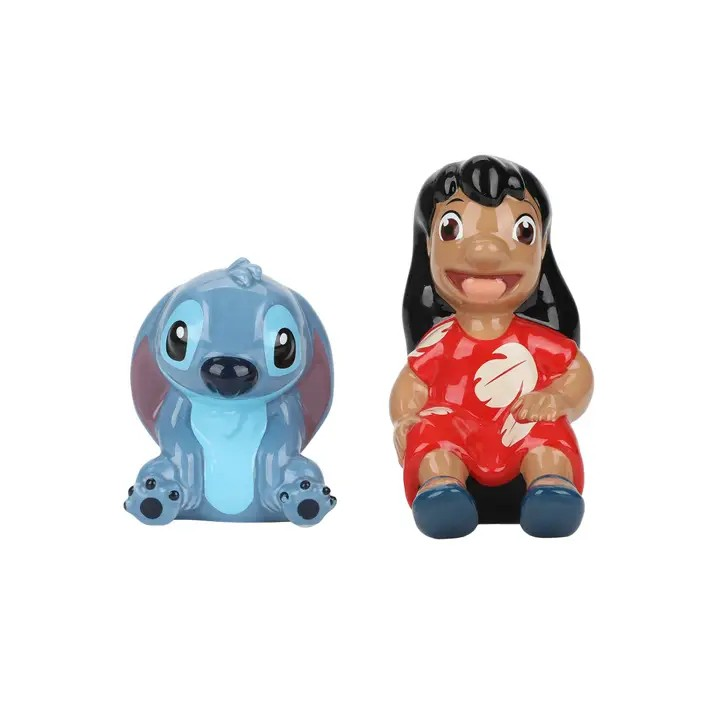 Disney Lilo & Stitch Sculpted Salt & Pepper Shaker Set