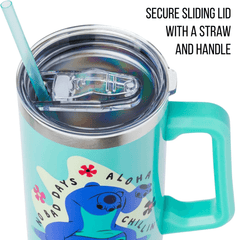 Disney Lilo and Stitch Stainless Steel Insulated Tumbler | Aloha