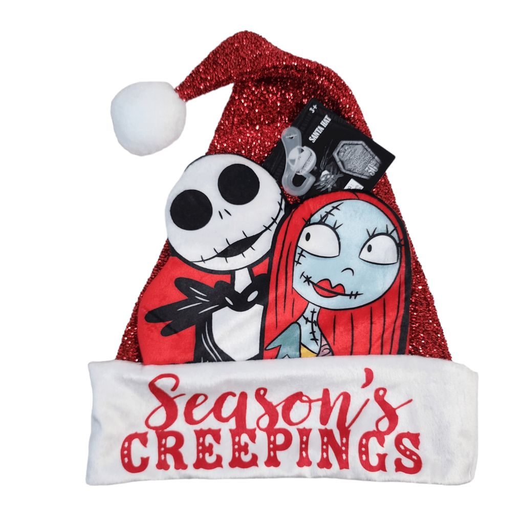 Disney Nightmare Before Christmas Jack and Sally Santa Hat