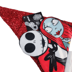 Disney Nightmare Before Christmas Jack and Sally Santa Hat