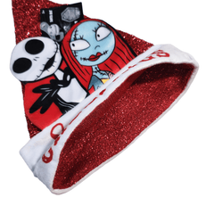 Disney Nightmare Before Christmas Jack and Sally Santa Hat