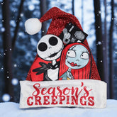 Disney Nightmare Before Christmas Jack and Sally Santa Hat