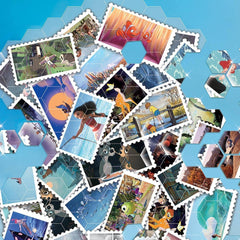 Disney Suncatcher Window Cling Puzzle Art Mosaic Stamps with Story Book