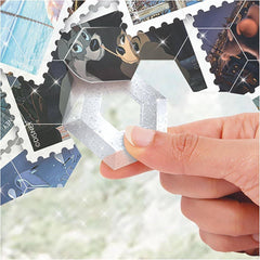 Disney Suncatcher Window Cling Puzzle Art Mosaic Stamps with Story Book