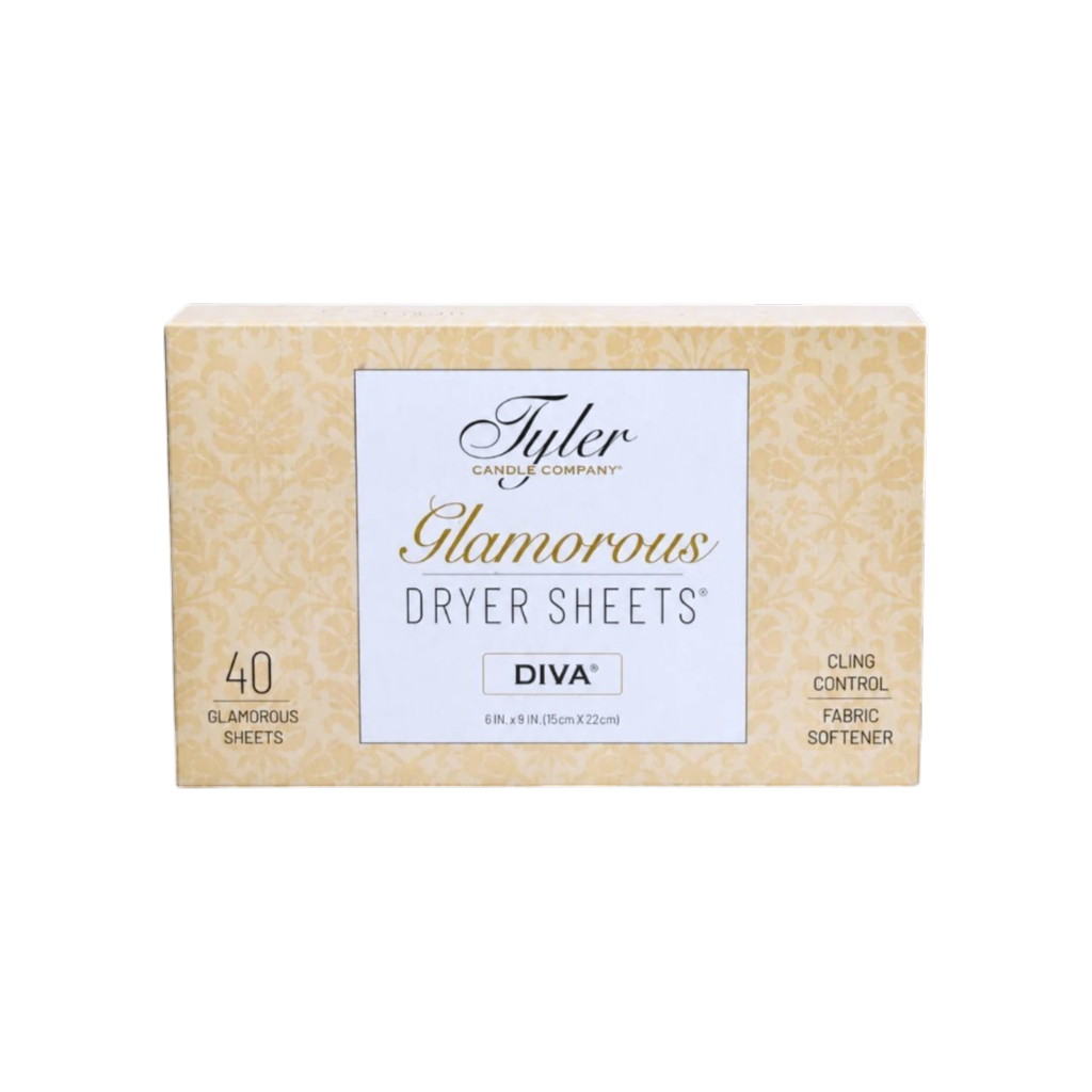 Diva Dryer Sheets | 40 Count | Tyler Candle Company