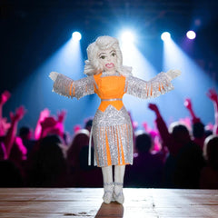 Dolly Parton Ornament | Handcrafted Felt Hanging Decor