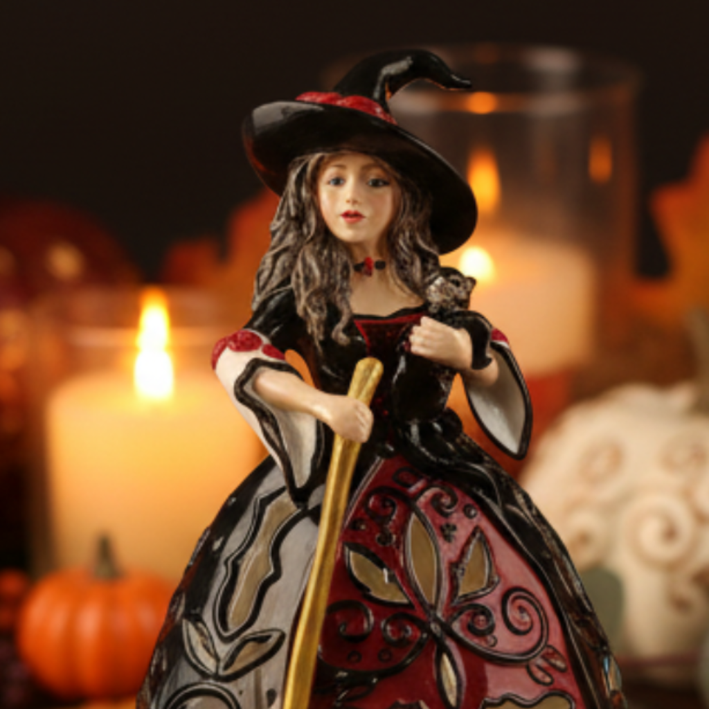 Elegant Witch Tealight Holder