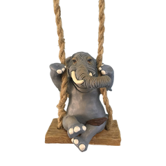 Elephant Garden Figurine Hanging Decor