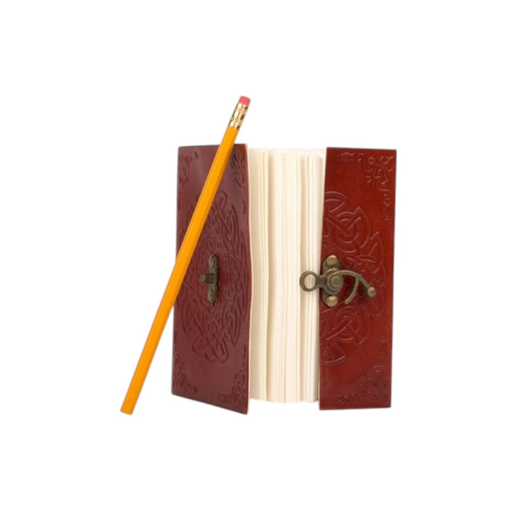 Endless Knot Leather Journal