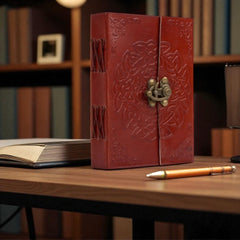 Endless Knot Leather Journal