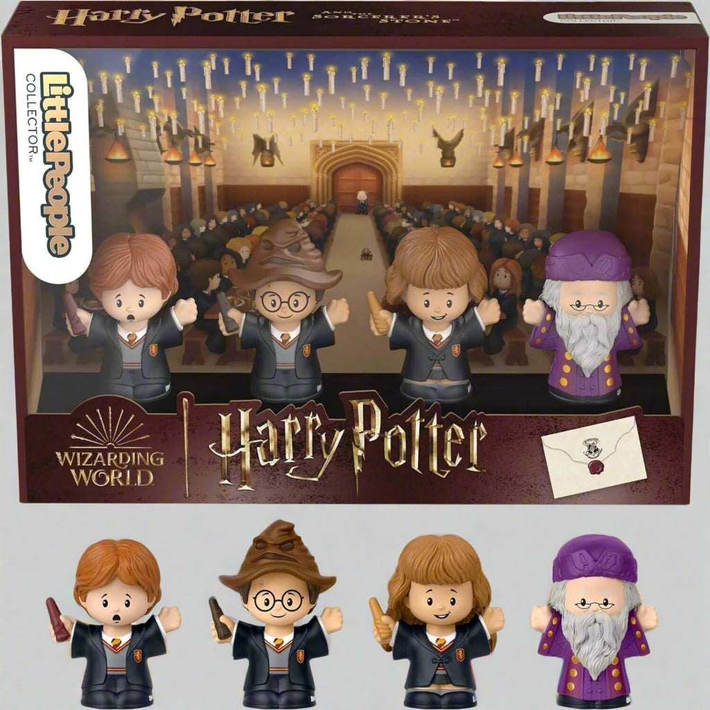 Fisher Price Little People Collector Harry Potter and the Sorcerer's Stone 4 Fig