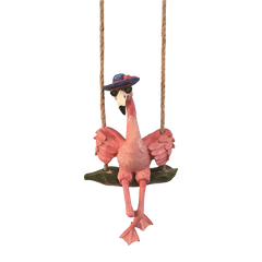 Flamingo Garden Figurine Handing Decor