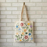 Floral Embroidered Tote Bag | Wildflower