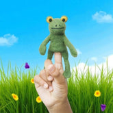 Frog Finger Puppet | Handcrafted Felt Figure