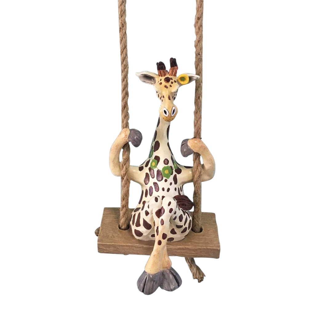 Garden Giraffe Figurine Hanging Decor