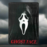 Ghost Face Fleece Throw Blanket