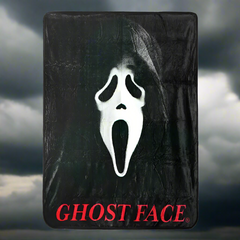 Ghost Face Fleece Throw Blanket