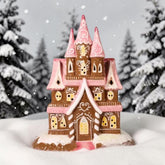 Gingerbread Castle Christmas Candle House