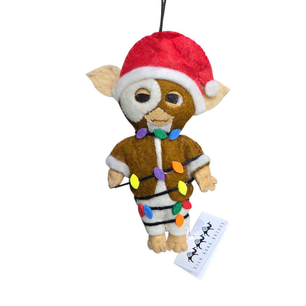 Gizmo Christmas Ornament | Handcrafted Felt Hanging Decor