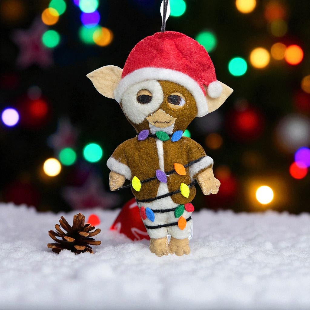 Gizmo Christmas Ornament | Handcrafted Felt Hanging Decor